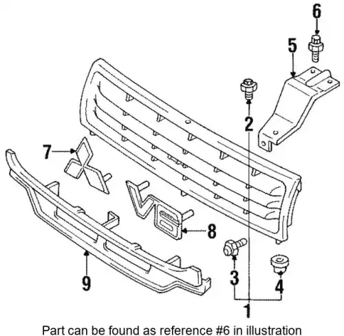 BOLT,RADIATOR CONDENSER TA MS240031 MITSUBISHI