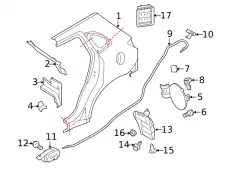 BOLT,HOOD LOCKING MU240093 MITSUBISHI