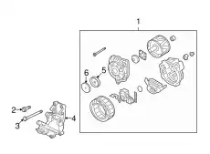 BOLT,ENG RR PLATE MF140264 MITSUBISHI