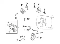 BOLT,FR SUSP SPRING MF103227 MITSUBISHI