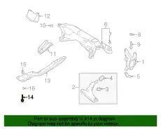 BOLT,FR AXLE CROSSMEMBER MU240023 MITSUBISHI