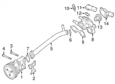 BOLT,WATER PUMP MF911402 MITSUBISHI