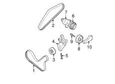 BOLT,EXHAUST PIPE MF244888 MITSUBISHI