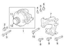 BOLT,ENG SUPPORT ROD MF140473 MITSUBISHI