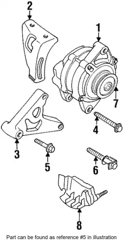BOLT,ALTERNATOR MD133180 MITSUBISHI
