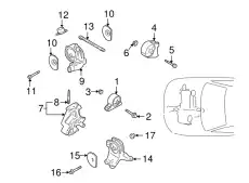 BOLT,ENG SUPPORT ROD MF140476 MITSUBISHI