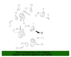 BOLT,ENG SUPPORT ROD MF140476 MITSUBISHI