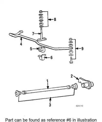 CLAMP,FR SUSP STABILIZER MB109709 MITSUBISHI