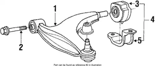 BOLT,FR SUSP LWR ARM MB573547 MITSUBISHI