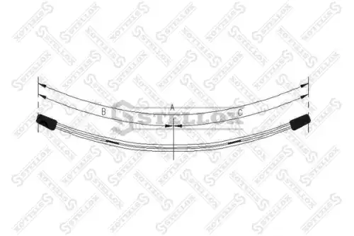 Рессора подвески STELLOX 84-55690-SX