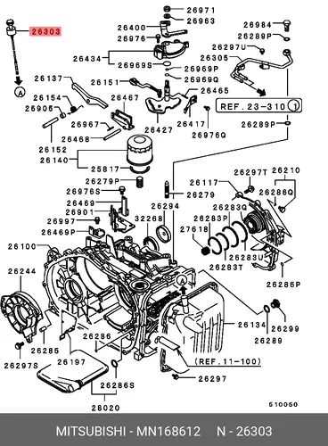 Масляный щуп MITSUBISHI MN168612