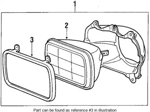 RING,HEADLAMP RETAINING MB140585 MITSUBISHI