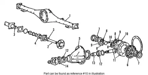SHAFT KIT,RR DIFF PINION MB241967 MITSUBISHI