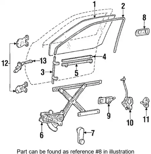 Ручка двери MITSUBISHI MB321412