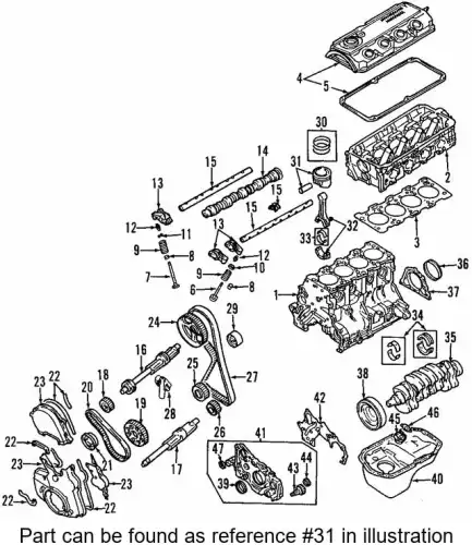 PISTON WITH PIN,STD C MD357068 MITSUBISHI