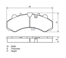 Тормозные колодки дисковые DT 3.96400