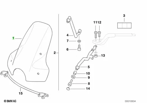 Лобовое стекло 46632316764 BMW