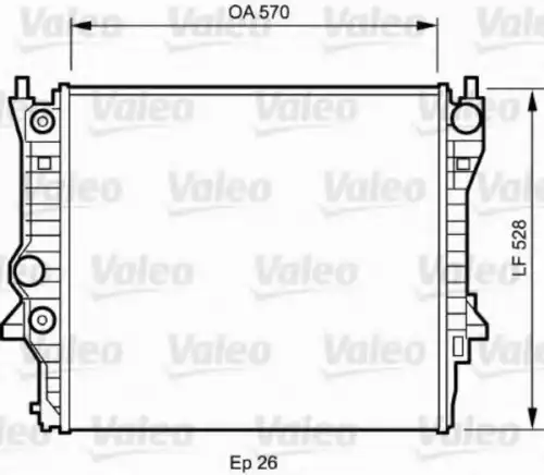 Радиатор печки VALEO 734704