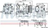 компрессор кондиционера Ford 89365 NISSENS