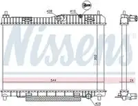 Радиатор кондиционера (конденсатор) NISSENS 66859