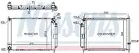 Радиатор кондиционера (конденсатор) NISSENS 637636