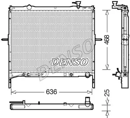 Радиатор системы охлаждения двигателя DENSO DRM43002