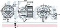 Вентилятор отопителя NISSENS 87075