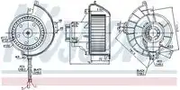 Вентилятор отопителя NISSENS 87081