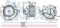 Вентилятор отопителя NISSENS 87136