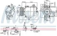 компрессор кондиционера MB 890043 NISSENS