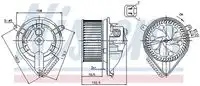 Вентилятор отопителя NISSENS 87156