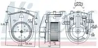 Вентилятор отопителя NISSENS 87176