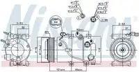 Компрессор, кондиционер 890174 NISSENS