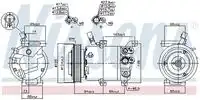 Компрессор, кондиционер 890176 NISSENS