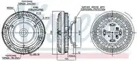 вискомуфта вентилятора MB 86040 NISSENS