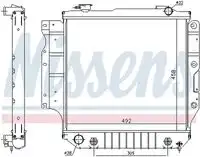 Радиатор кондиционера (конденсатор) NISSENS 61036