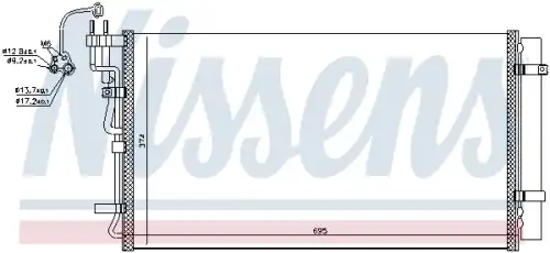 Condenser, air conditioning 940718 NISSENS