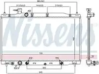 Радиатор кондиционера (конденсатор) NISSENS 681405