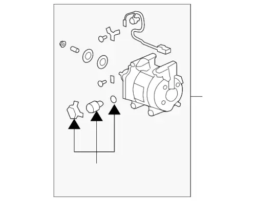 Компрессор, кондиционер 38810-RP3-305 HONDA