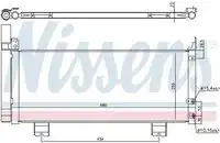 Радиатор кондиционера (конденсатор) NISSENS 940571