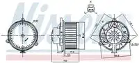 Вентилятор отопителя NISSENS 87248