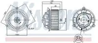 Вентилятор отопителя NISSENS 87249