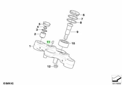 Цилиндрический штифт 07119906183 BMW