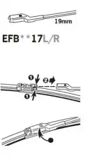 Щетка стеклоочистителя EFB5017L TRICO 500/20'' мм/"