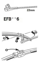 Щетка стеклоочистителя EFB506 TRICO 500/20'' мм/"