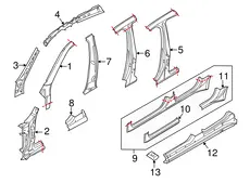 97050458501 Oпopa для дoмкpaтa VAG