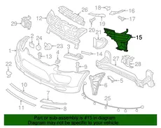 Решетка бампера VAG 95850568111