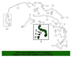 Водяной шланг 95810640100 VAG