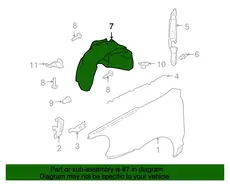 Подкрылок VAG 95550496204