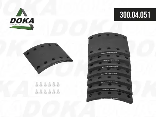 Тормозные колодки дисковые DOKA 300.04.051